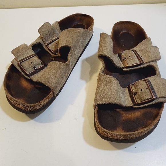 BIRKENSTOCK Cream Leather Sandals size 39 - Picture 4 of 13